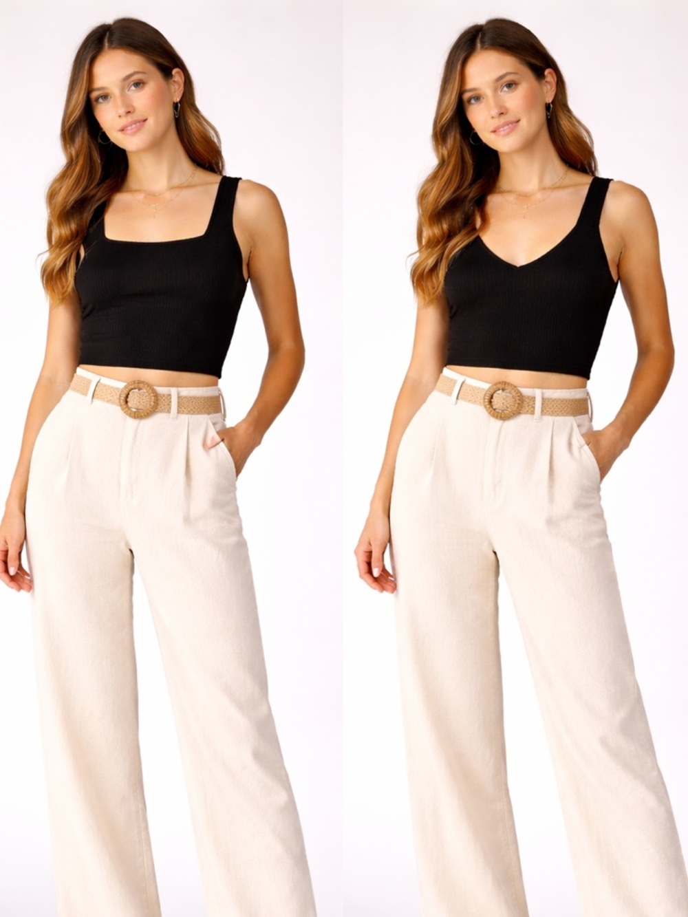 70. Abound • NWT Sculpt Knit ribbed top - wear it two ways